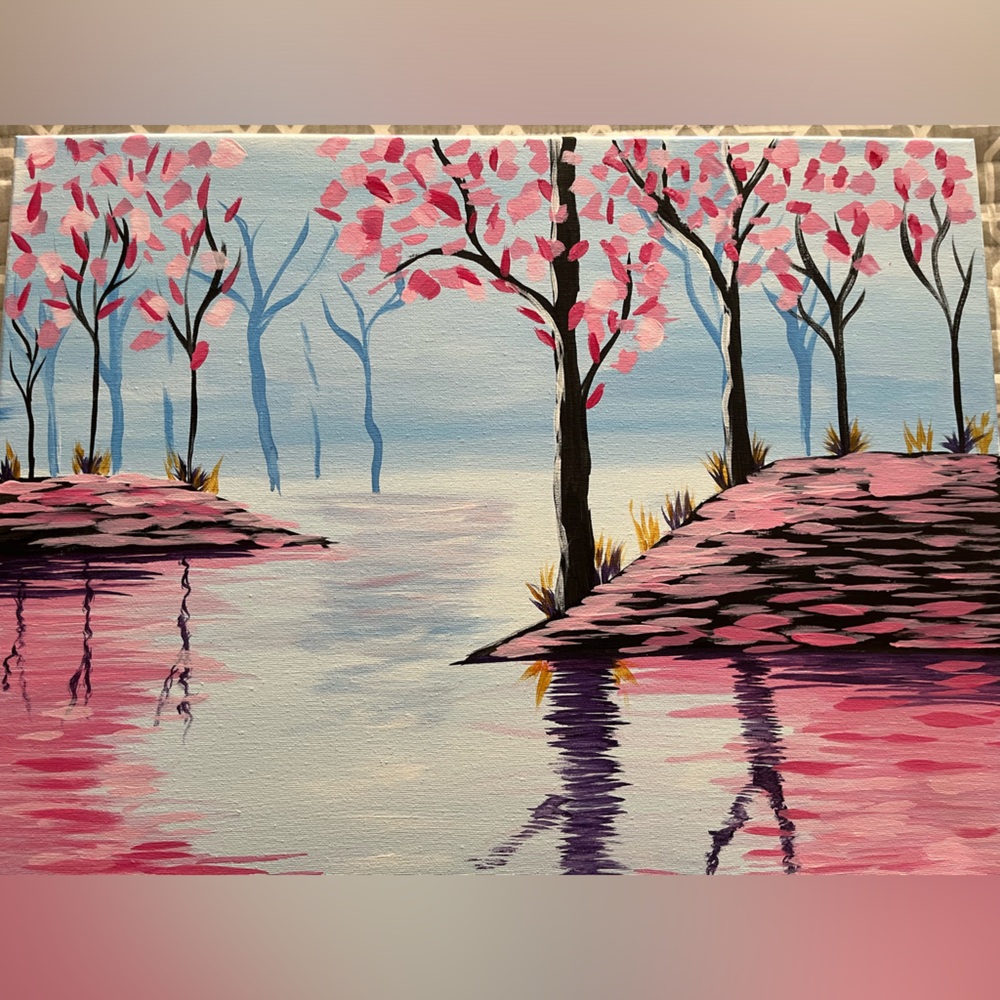 Hand painted Artwork - 🌸 cherry blossoms